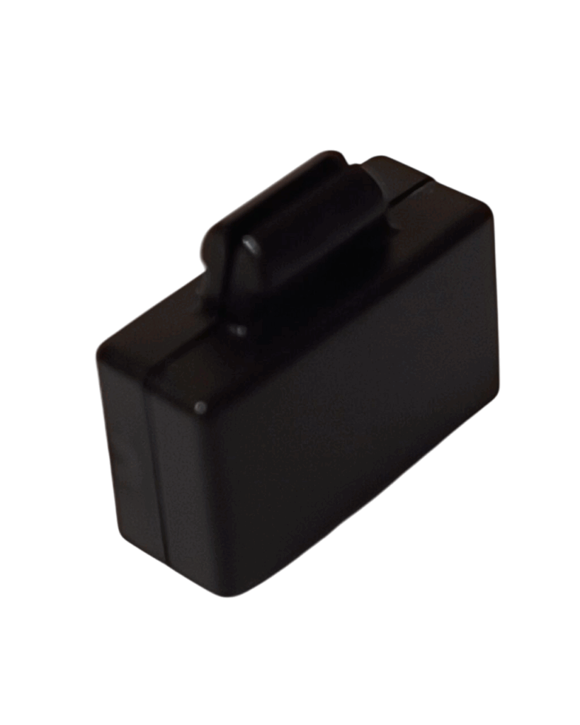 レゴの閉じた黒いアタッシュケース