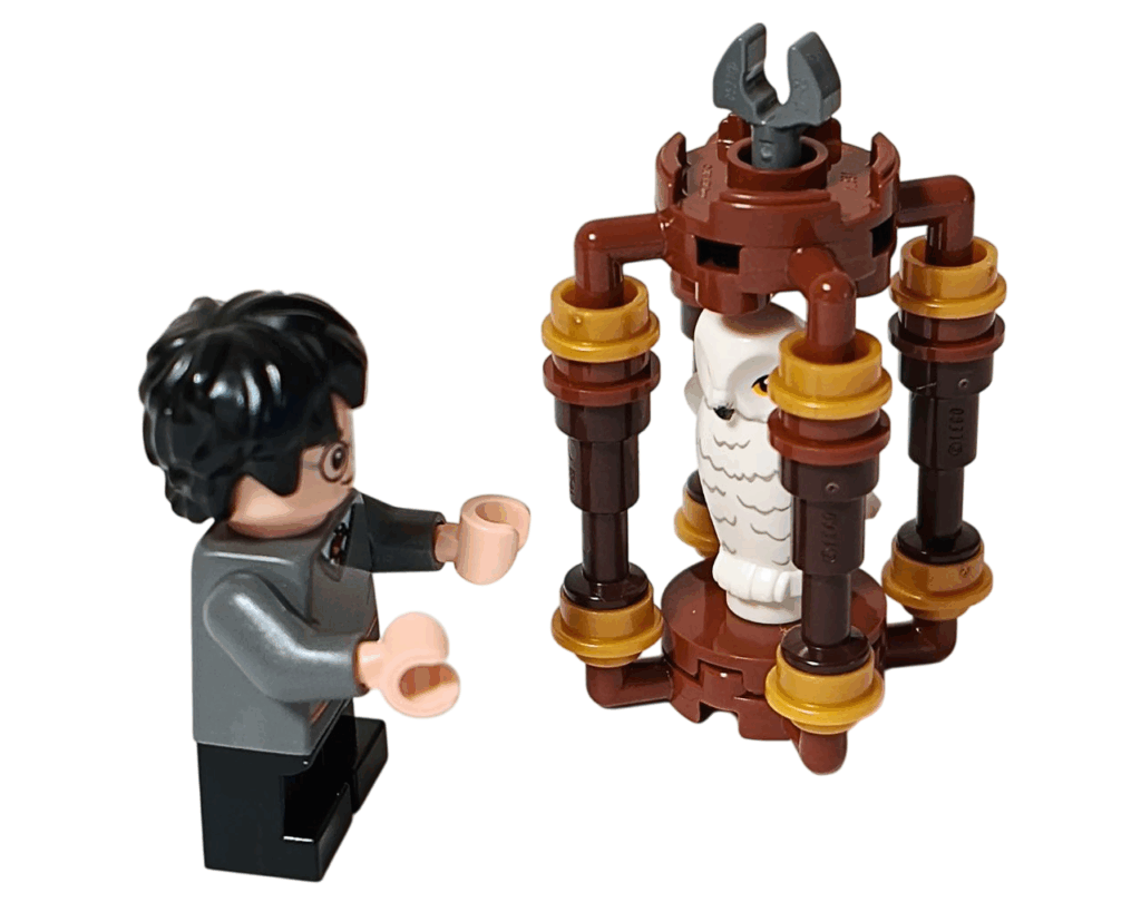 レゴ ハリー・ポッターがヘドウィグに話しかけるシーン