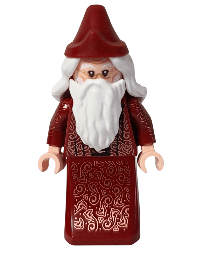 髭が特徴的なダンブルドアのミニフィグ