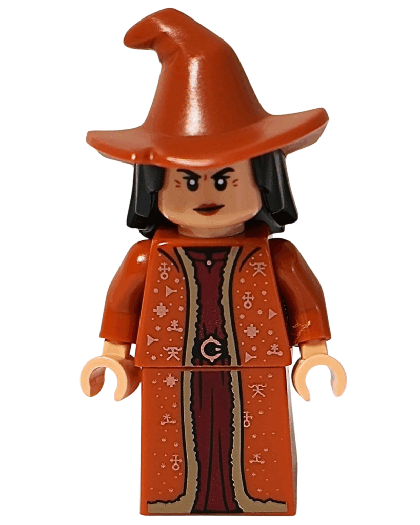 きりっとした表情のベクトル先生ミニフィグ