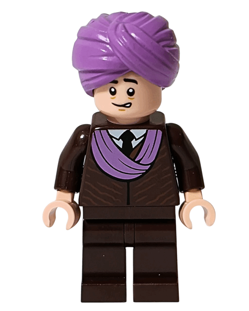 おどおどした表情のクィレル先生ミニフィグ