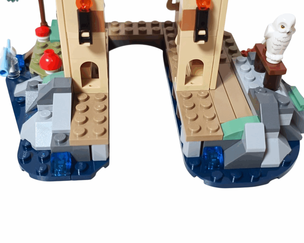 LEGO ボートハウス土台部分の正面（ボート出入口あり）