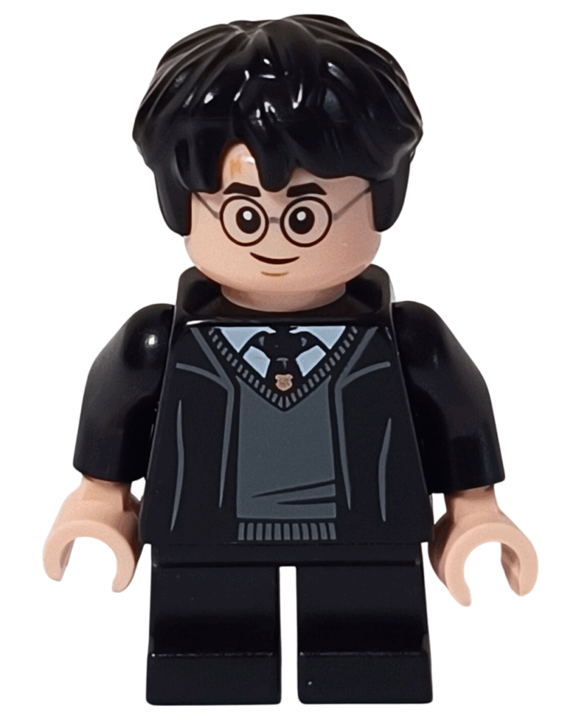 LEGOミニフィグ「ハリー・ポッター」の笑顔フェイス