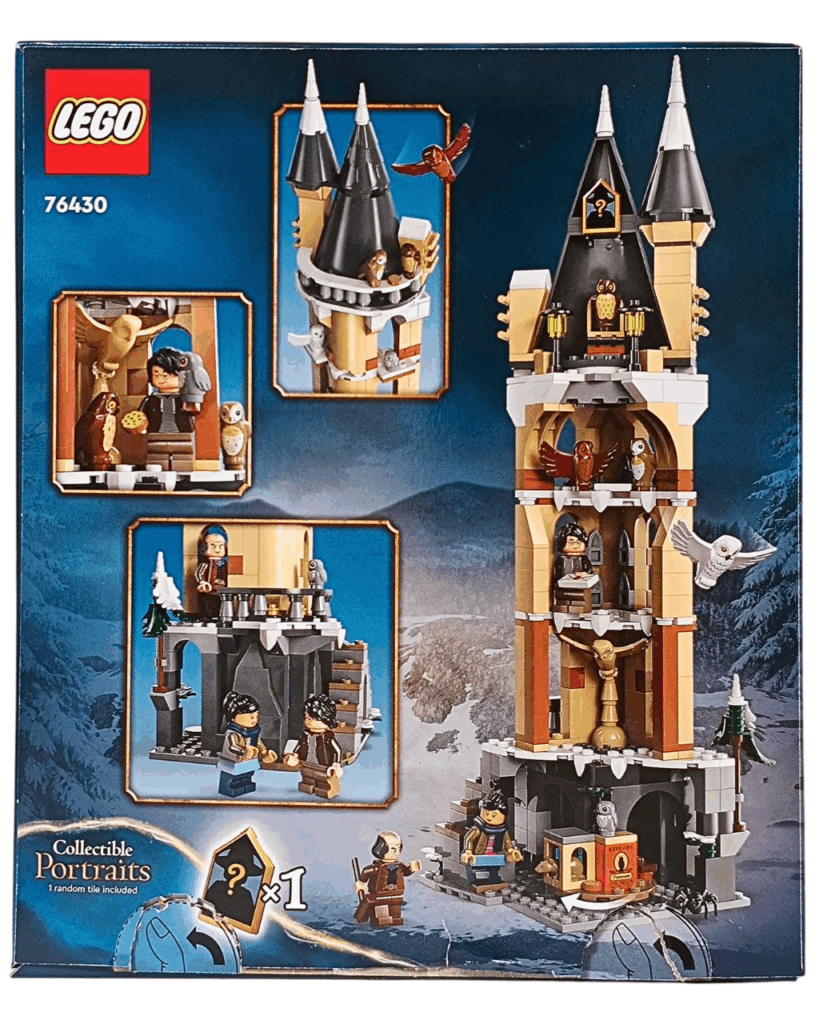 ふくろう小屋セットのパッケージ裏面、遊び方紹介