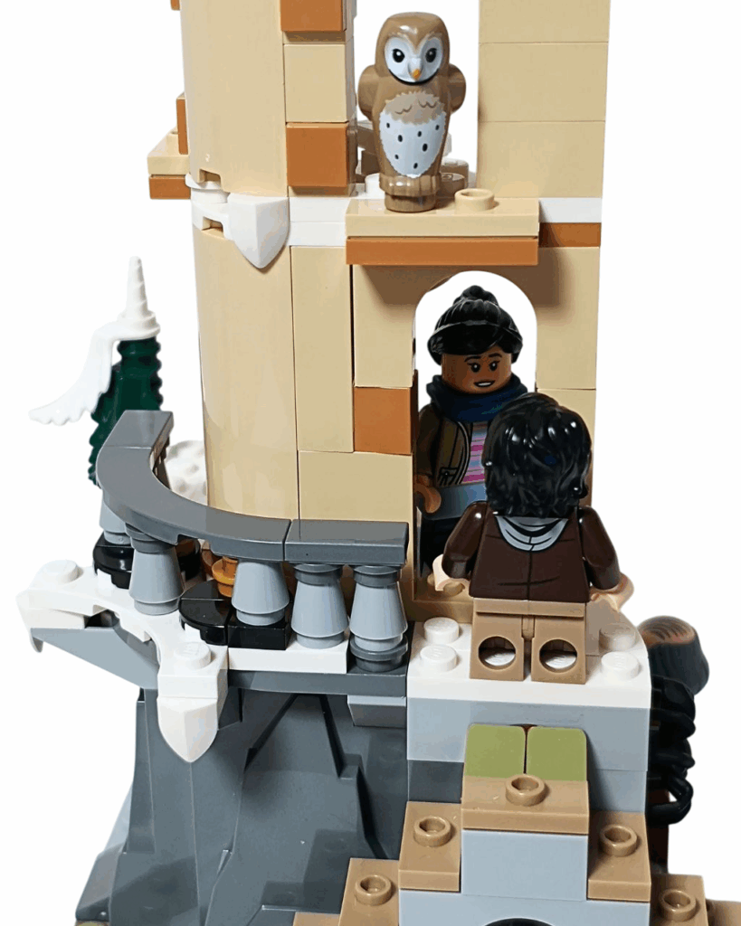 塔の入り口で出会うハリーとチャウ・チャン