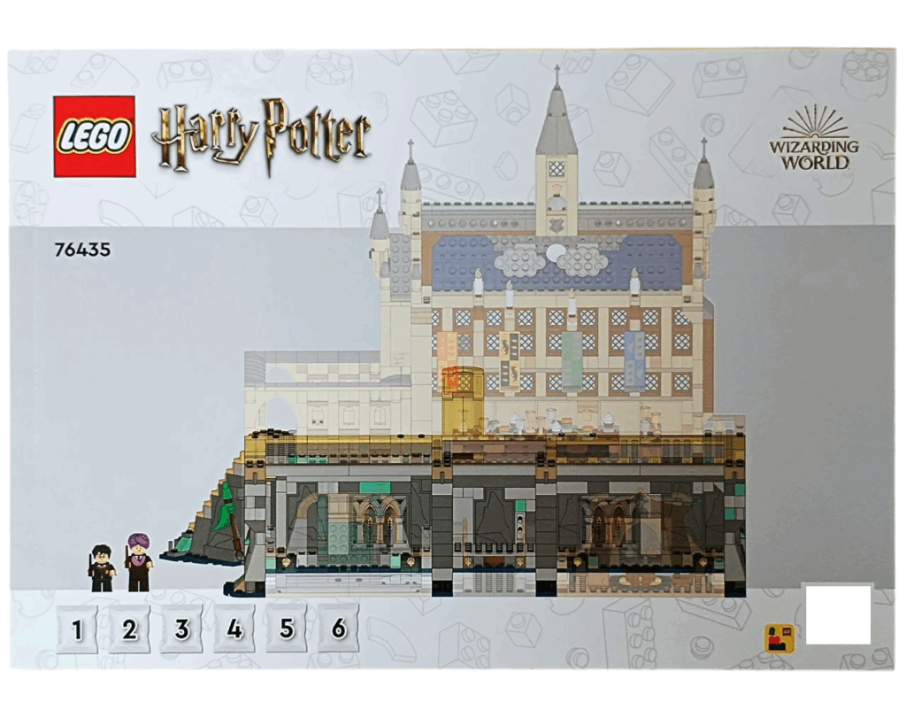 ホグワーツ大広間セットの組立説明書1冊目