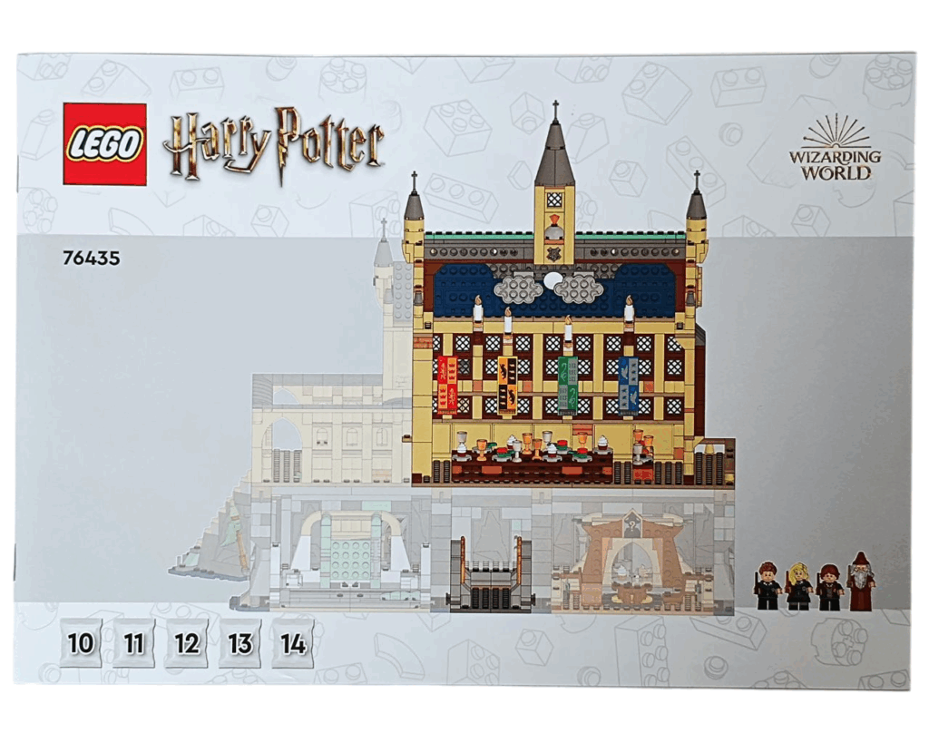 ホグワーツ大広間セットの組立説明書3冊目