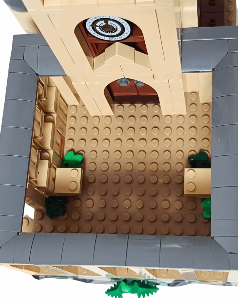 真上から見た中庭全体のレイアウト