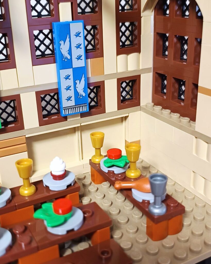 LEGO大広間の先生用テーブルエリア