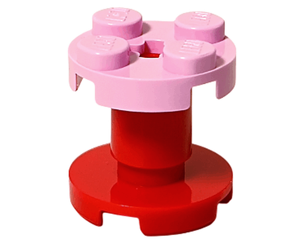 LEGO Friends 42668 ピンクと赤の円形テーブル。コンパクトでかわいらしい形。