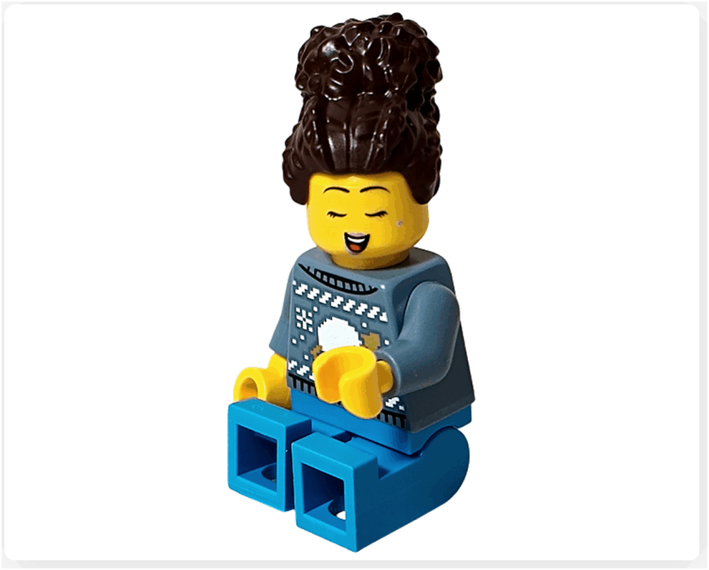 LEGO City 60475 Advent Calendar 2025 ミニフィグ（エイリアンぬいぐるみの女性・別表情座り）