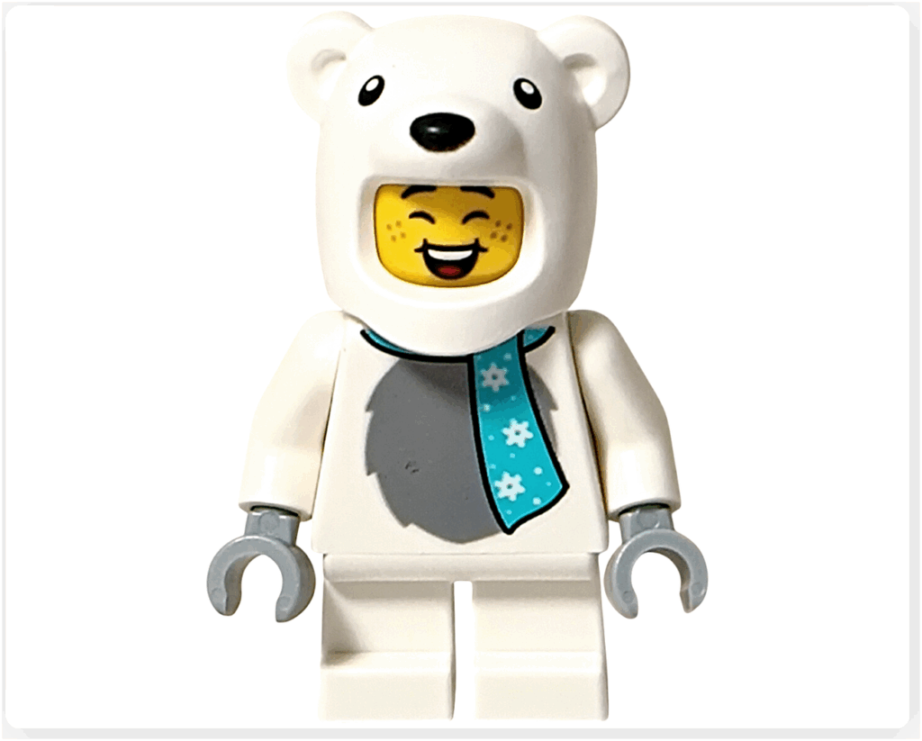 LEGO CITY 60475 Advent Calendar 2025 ホッキョクグマコスチュームの男の子 正面