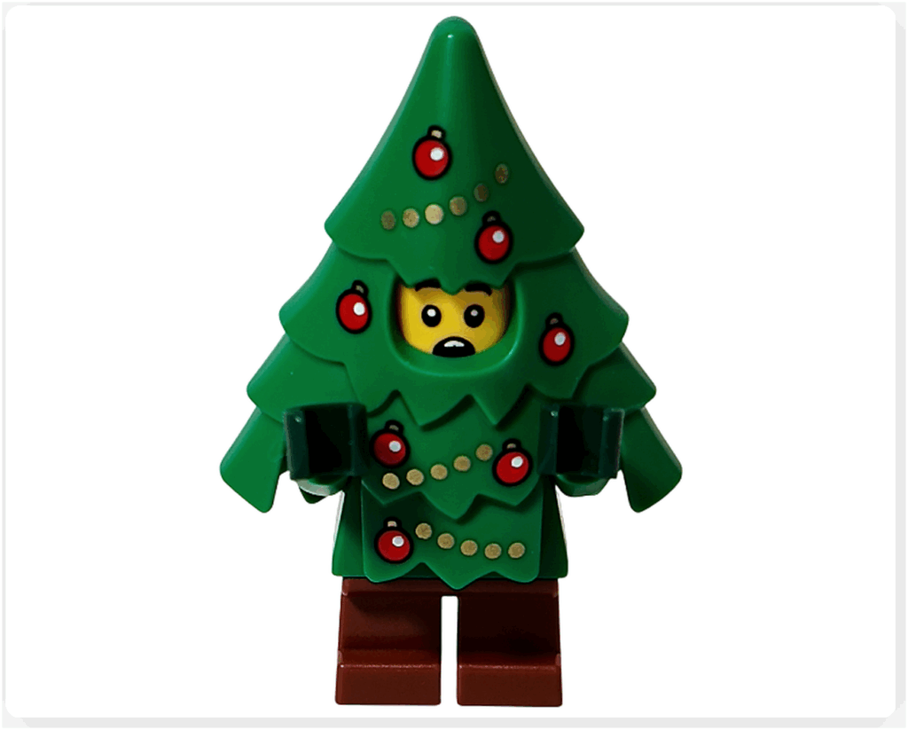 LEGO CITY 60475 Advent Calendar 2025 ツリーコスチュームの男の子 別表情 両手をあげたポーズ