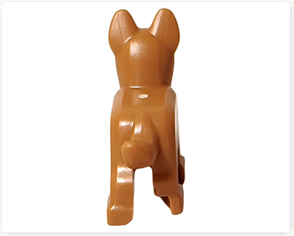 LEGO CITY 60475 Advent Calendar 2025 子犬フィギュア 背面。短いしっぽと丸い体型が特徴。