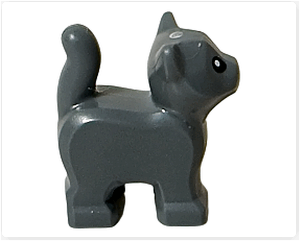 LEGO CITY 60475 Advent Calendar 2025 グレーの子猫フィギュア 右側面