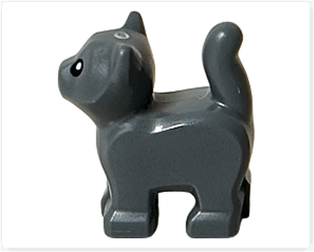 LEGO CITY 60475 Advent Calendar 2025 グレーの子猫フィギュア 左側面