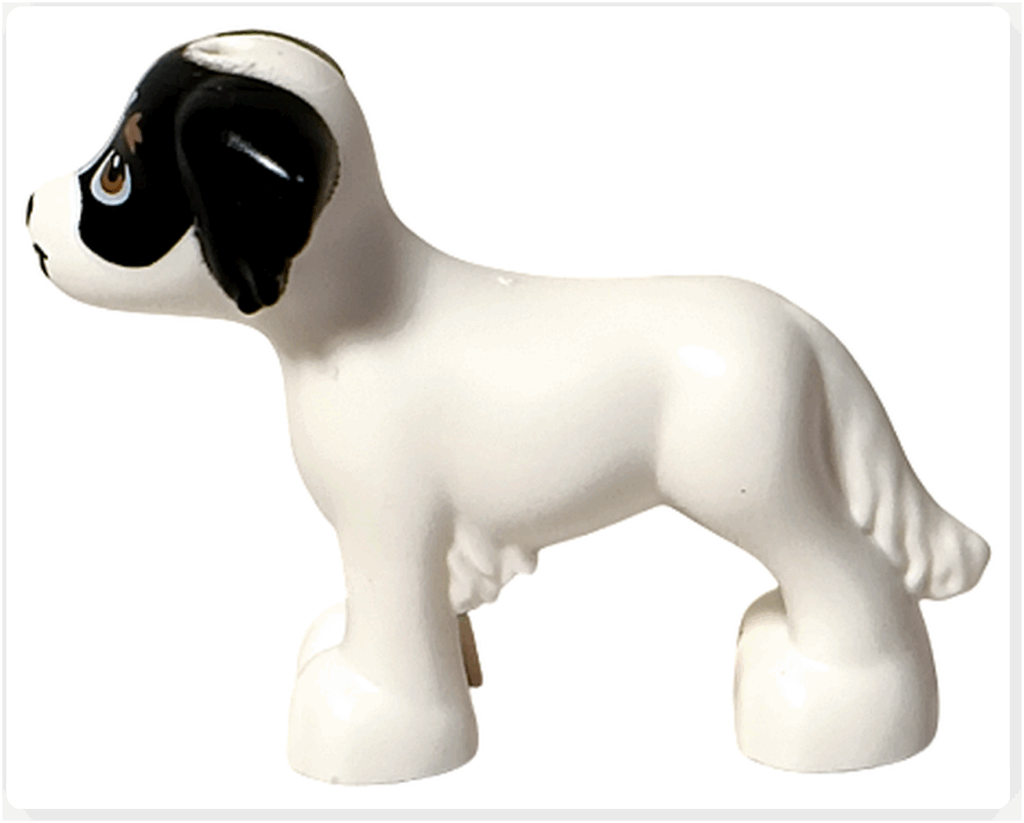 LEGO Friends 41758 デイジーの背面。白い体と短いしっぽが見える。