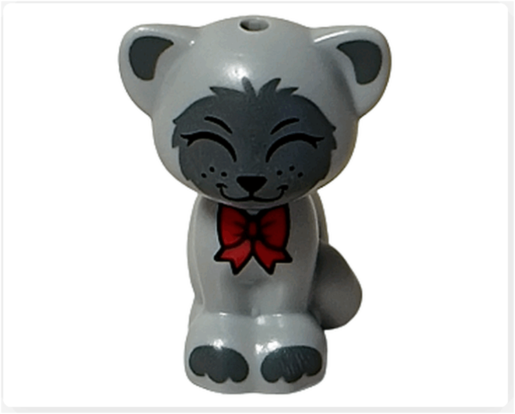 LEGO Friends 41758 ガートルードの正面。笑顔の表情と赤いリボンが特徴。