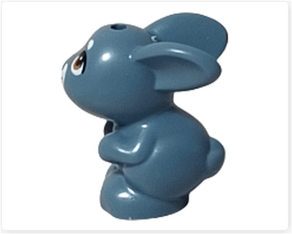 LEGO Friends 41758 メロディーの左側面。カーブした耳と丸いほほが見える。