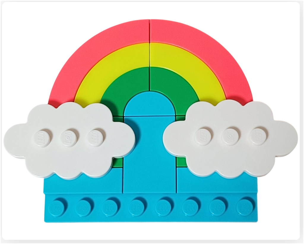 レゴ フレンズ 42661「ユニコーンと妖精のコスプレパーティー」ステージ背景パーツの表面