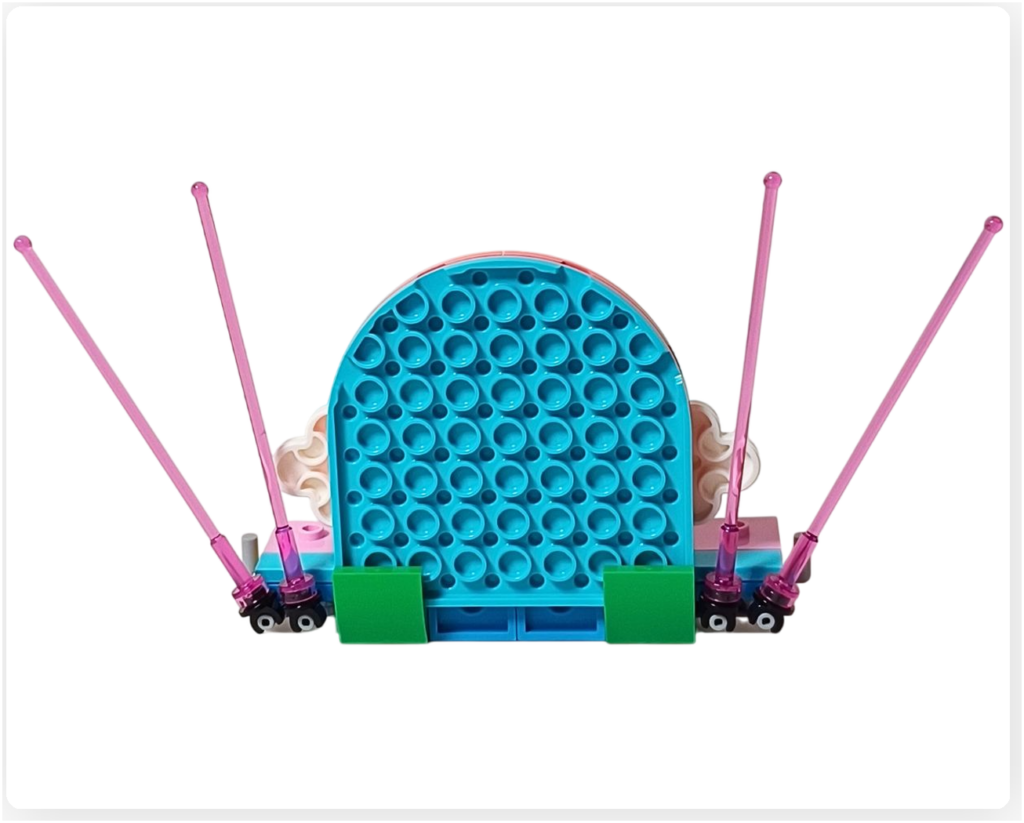 レゴ フレンズ 42661「ユニコーンと妖精のコスプレパーティー」ステージ組立後の裏面構造