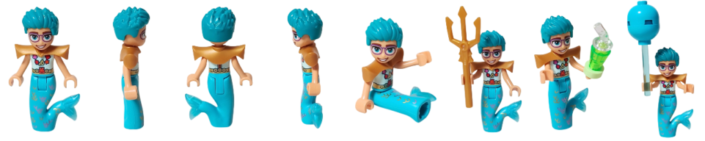 レゴ フレンズ 42661「ユニコーンと妖精のコスプレパーティー」オリー ミニドール 人魚コスチューム 各ポーズ サムネイル