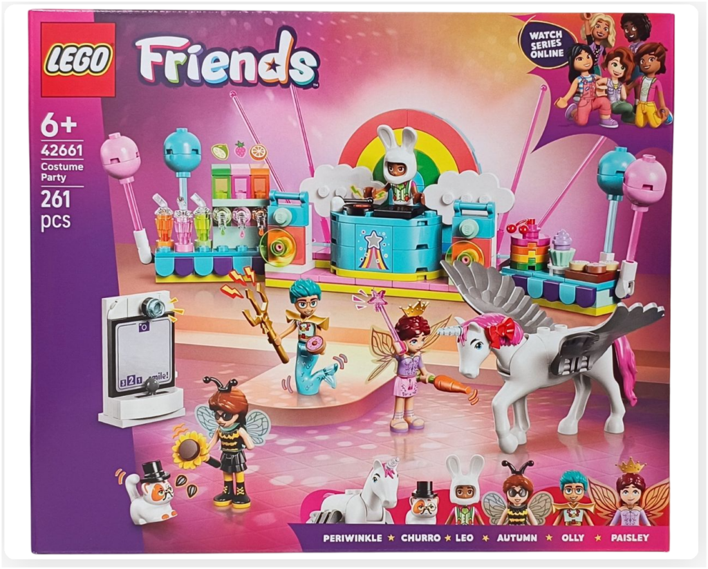 レゴ フレンズ 42661「ユニコーンと妖精のコスプレパーティー」パッケージ正面