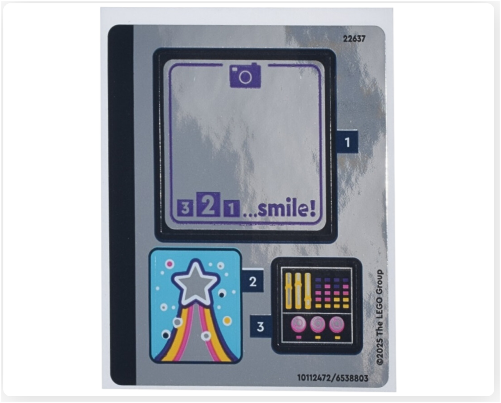 レゴ フレンズ 42661「ユニコーンと妖精のコスプレパーティー」ステッカーシート