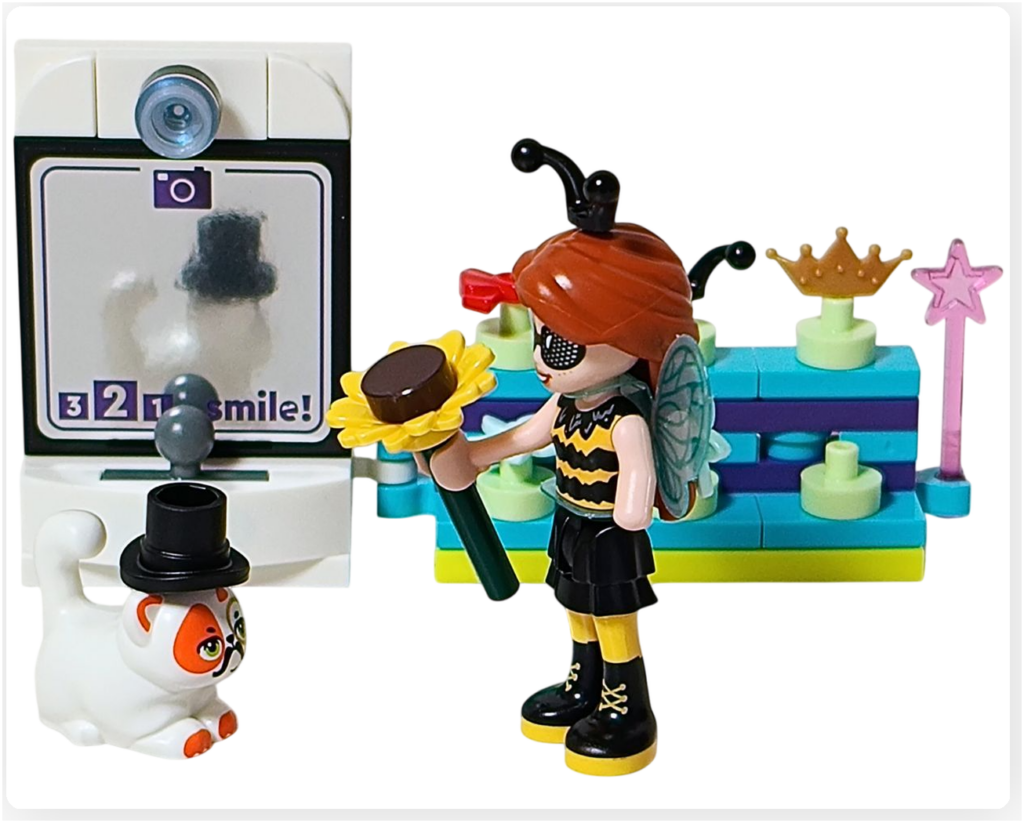 レゴ フレンズ 42661「ユニコーンと妖精のコスプレパーティー」 パーティの出し物を練習するオータムの完成シーン