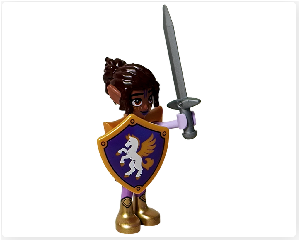 レゴ フレンズ 42674 アリヤ 中世の騎士風コスチューム 剣と盾