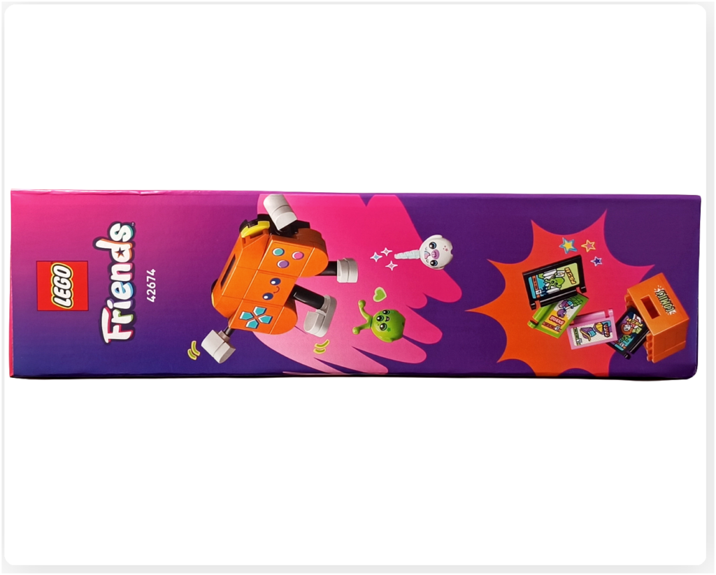 レゴ フレンズ 42674「コミックショップとゲームセンター」パッケージ側面 アクセサリー類