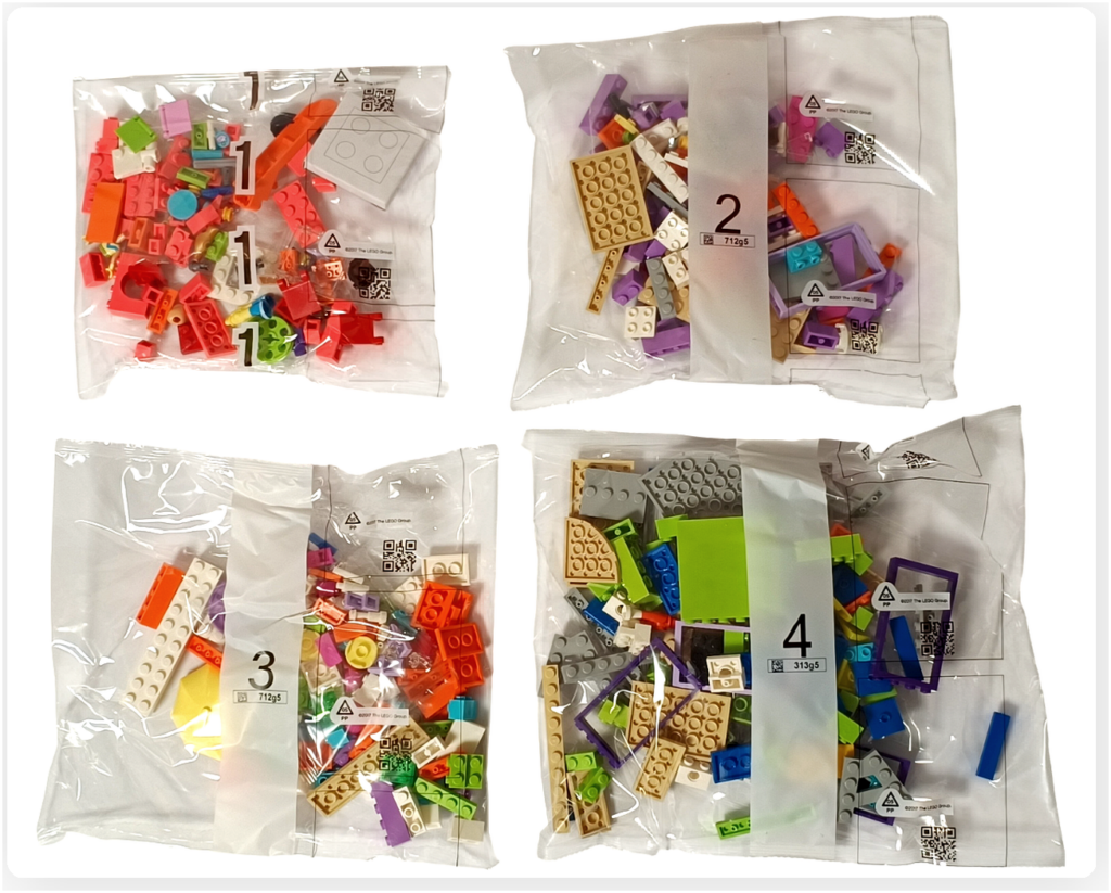 レゴ フレンズ 42674「コミックショップとゲームセンター」パーツ袋1〜4