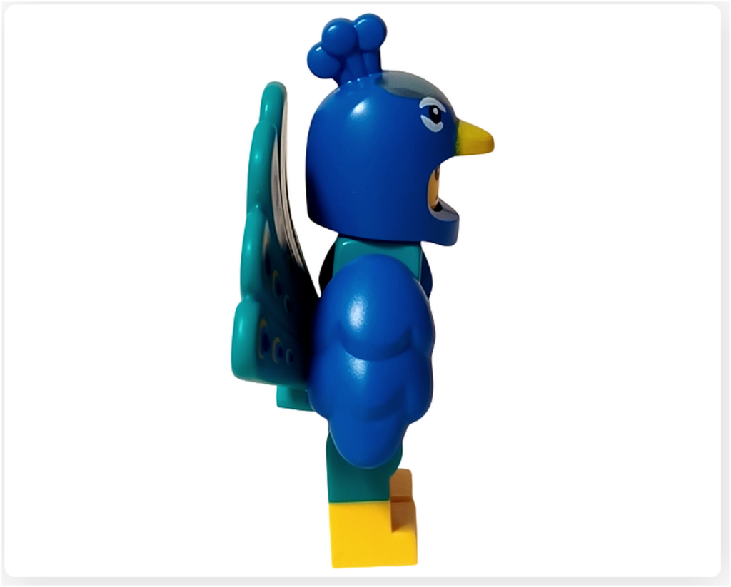 レゴ コレクタブル 71051「ミニフィギュア シリーズ28」クジャクのコスチューム 右側面