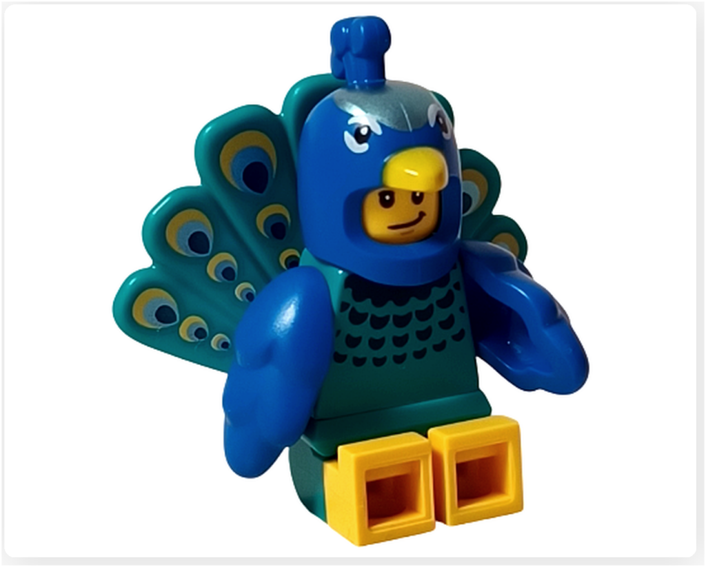 レゴ コレクタブル 71051「ミニフィギュア シリーズ28」クジャクのコスチューム 座り