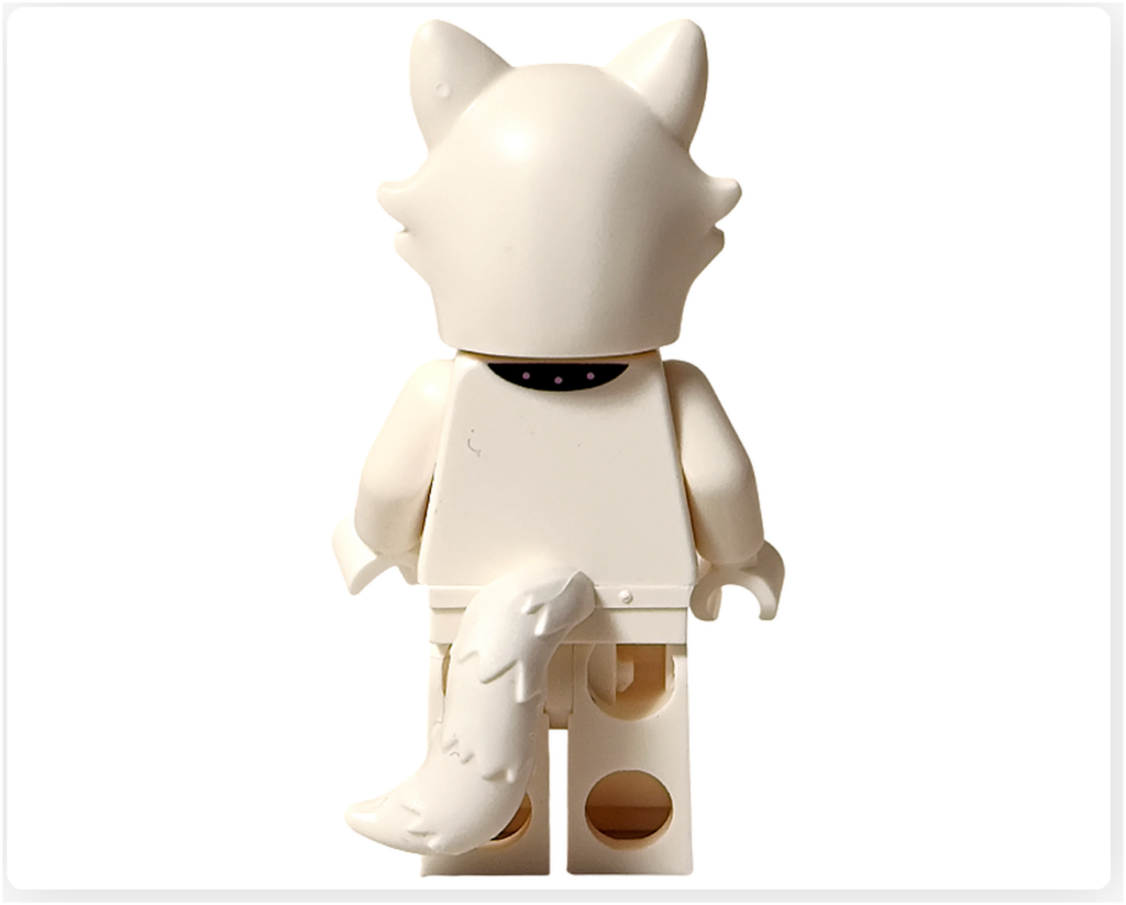 レゴ コレクタブル 71051「ミニフィギュア シリーズ28」ふわふわネコちゃんのコスチューム 背面