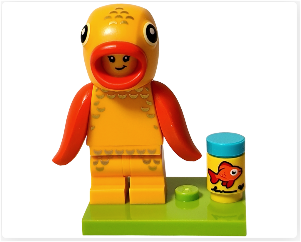 レゴ コレクタブル 71051「ミニフィギュア シリーズ28」金魚のコスチューム 完成