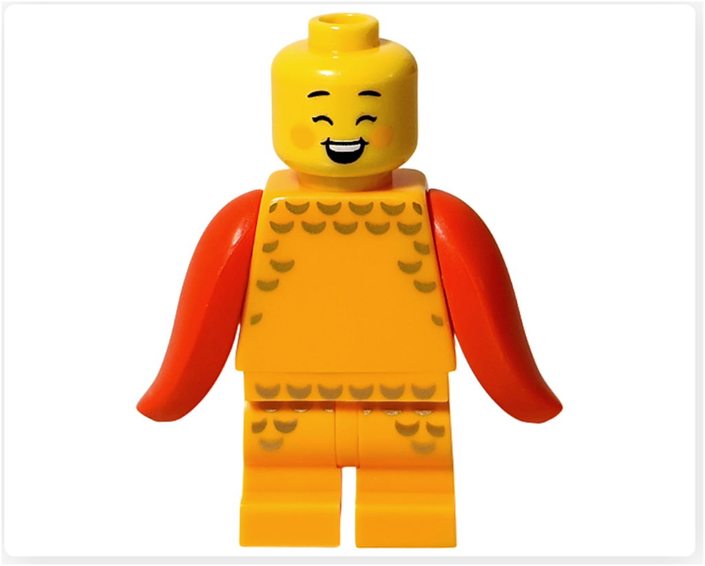 レゴ コレクタブル 71051「ミニフィギュア シリーズ28」金魚のコスチューム 被り物なし 表情B