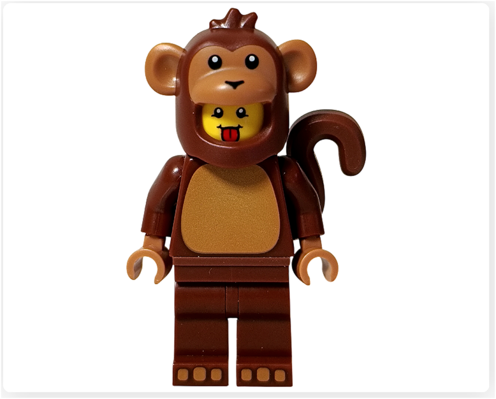 レゴ コレクタブル 71051「ミニフィギュア シリーズ28」サルのコスチューム 正面