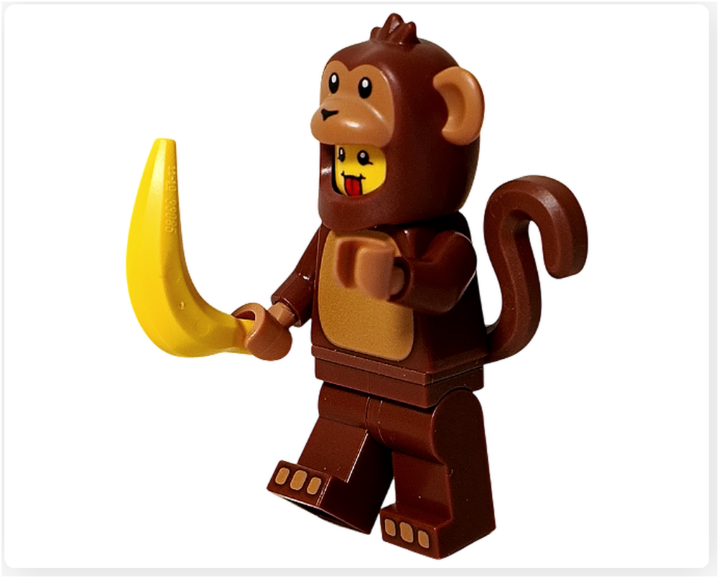 レゴ コレクタブル 71051「ミニフィギュア シリーズ28」サルのコスチューム バナナ持ち