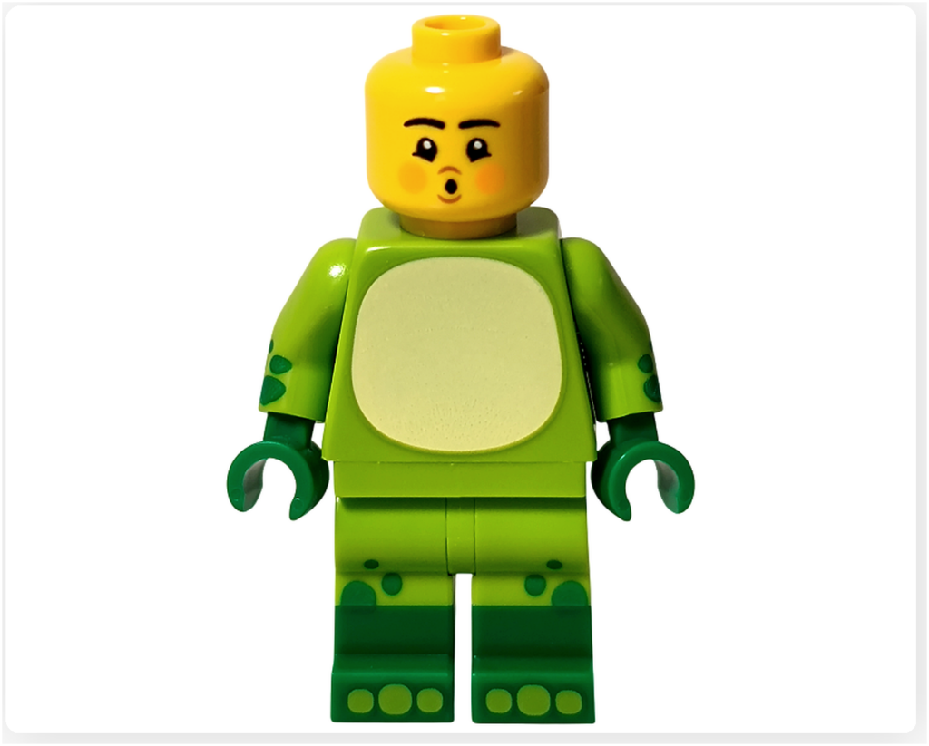 レゴ コレクタブル 71051「ミニフィギュア シリーズ28」カエルのコスチューム 被りものなし 正面