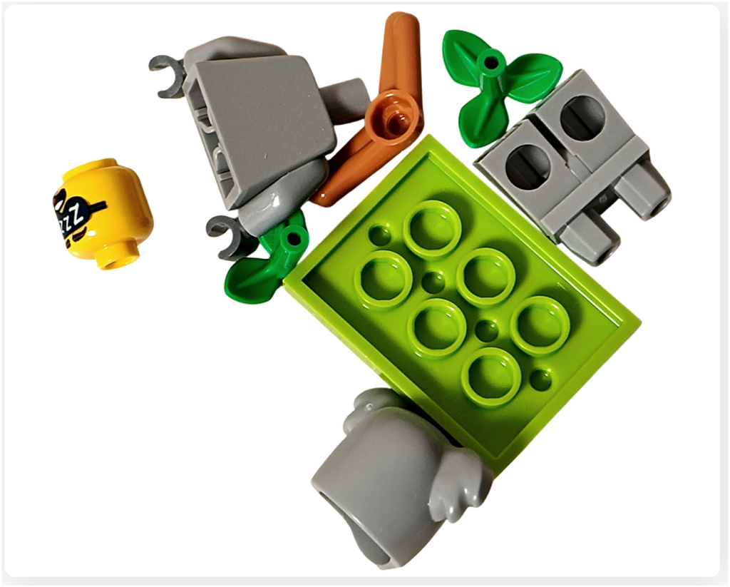 レゴ コレクタブル 71051「ミニフィギュア シリーズ28」コアラのコスチューム 付属パーツ一覧