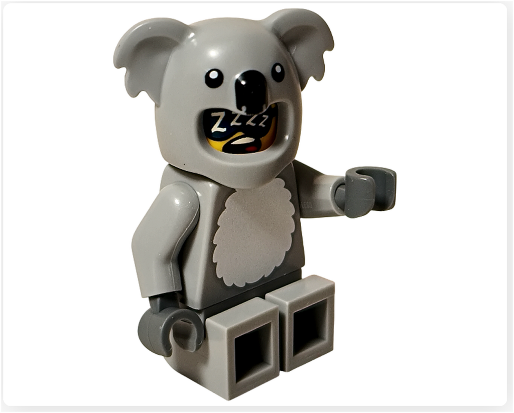 レゴ コレクタブル 71051「ミニフィギュア シリーズ28」コアラのコスチューム 座りポーズ