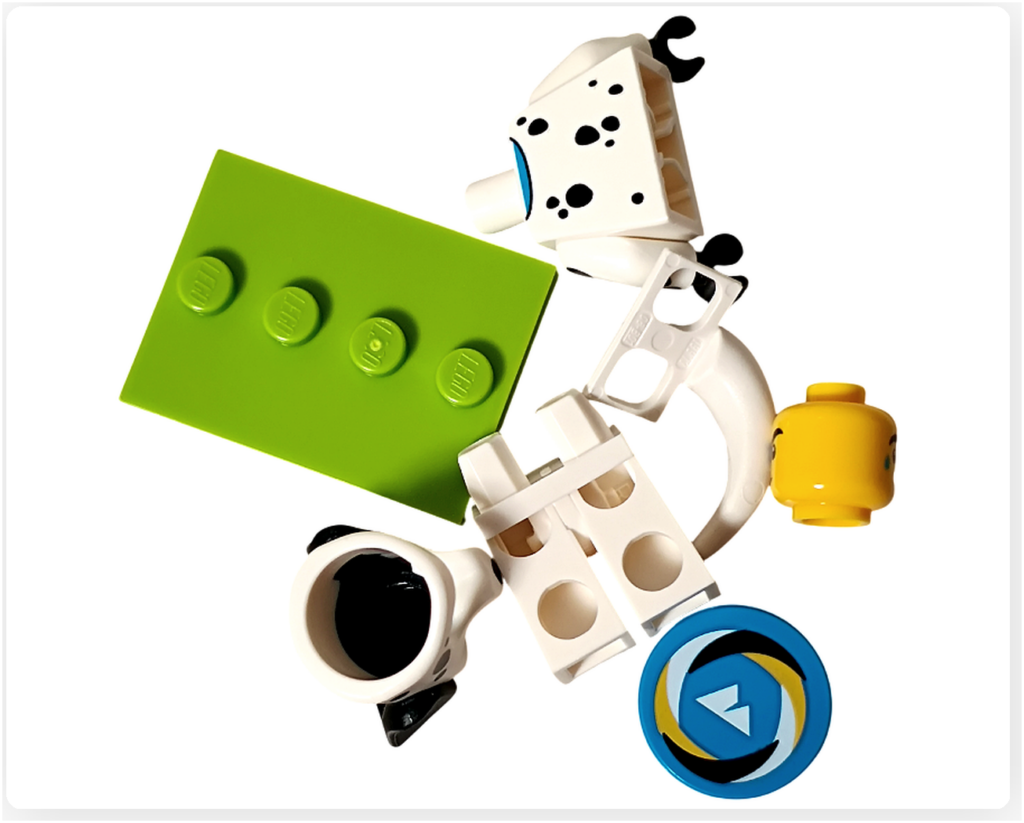 レゴ コレクタブル 71051「ミニフィギュア シリーズ28」ダルメシアンのコスチューム ミニフィギュア パーツ構成一式