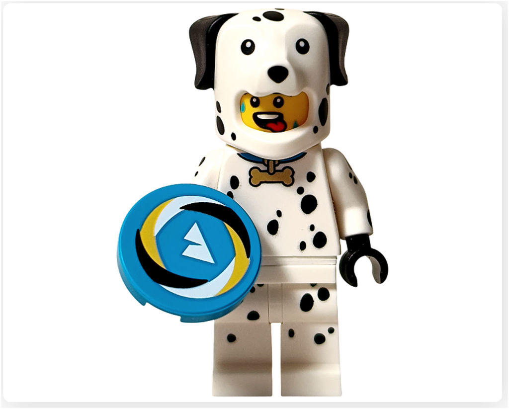 レゴ コレクタブル 71051「ミニフィギュア シリーズ28」ダルメシアンのコスチューム ミニフィギュア フライングディスク付き