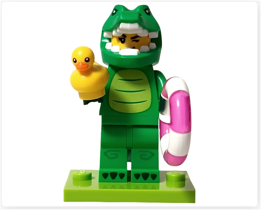 レゴ コレクタブル 71051「ミニフィギュア シリーズ28」ワニのコスチューム ミニフィギュア 完成