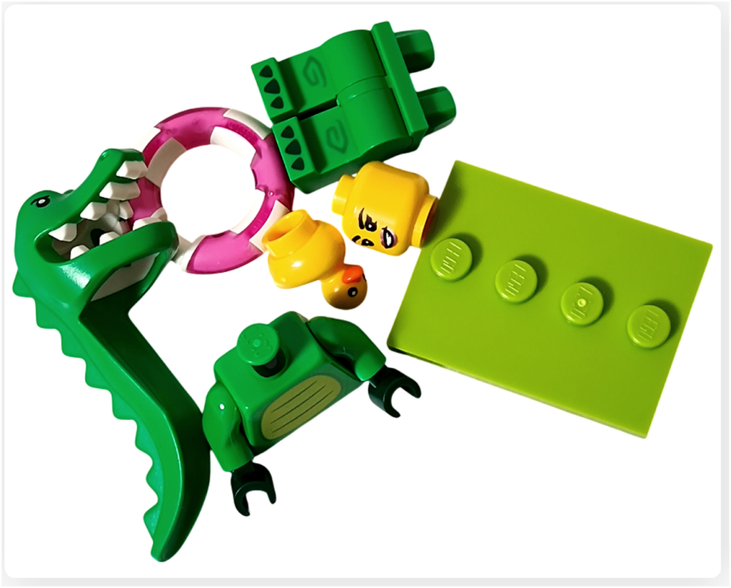 レゴ コレクタブル 71051「ミニフィギュア シリーズ28」ワニのコスチューム ミニフィギュア パーツ構成