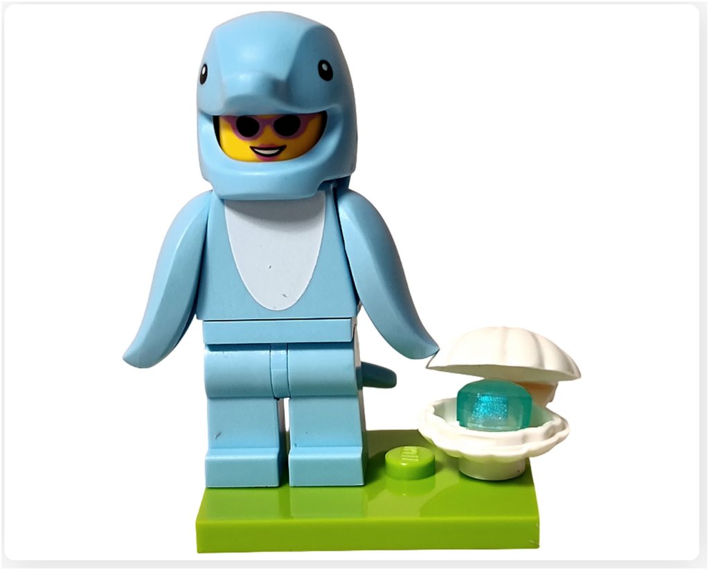 レゴ コレクタブル 71051「ミニフィギュア シリーズ28」イルカのコスチューム ミニフィギュア 完成