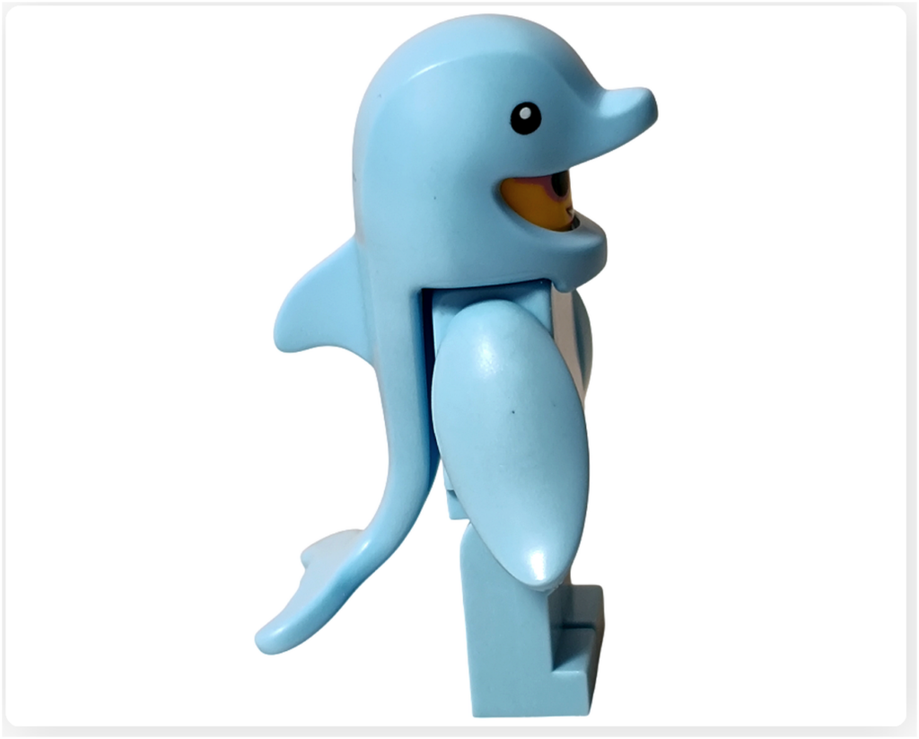 レゴ コレクタブル 71051「ミニフィギュア シリーズ28」イルカのコスチューム ミニフィギュア 右側面