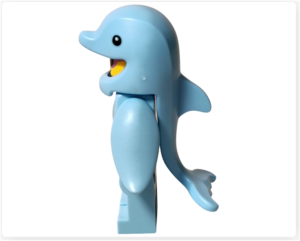 レゴ コレクタブル 71051「ミニフィギュア シリーズ28」イルカのコスチューム ミニフィギュア 左側面