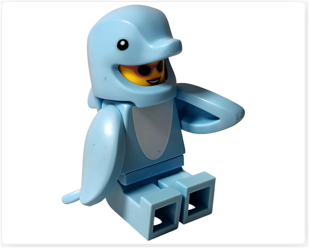 レゴ コレクタブル 71051「ミニフィギュア シリーズ28」イルカのコスチューム ミニフィギュア 座りポーズ